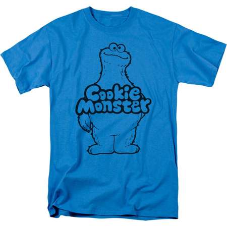 Sesame Street Classic Children's TV Show Cookie Monster Body Adult T-Shirt Tee thumb