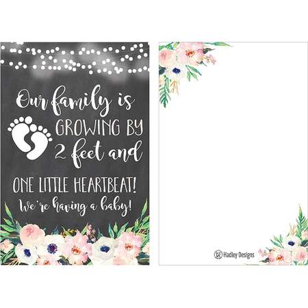 25 Pregnancy Announcement Card Set, We're Expecting Baby Surprise Having Birth Reveal Only Best Friends Get Promoted To Auntie Aunt Uncle Grandpa Grandma Grandparent Sister Brother Family Dad Mom thumb