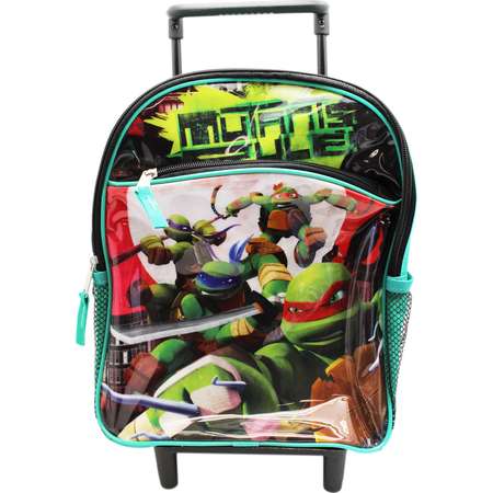 Teenage Mutant Ninja Turtles "Mutants Ruler" Preschool Rolling Backpack (12in) thumb
