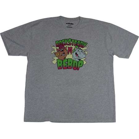 Teenage Mutant Ninja Turtles Mens T-Shirt - Rocksteady & Bebop Head Images thumb