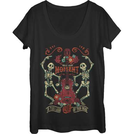Coco Women's Seize Moment Skeleton Dance Scoop Neck T-Shirt thumb