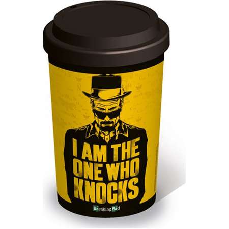 Breaking Bad - Ceramic Travel Mug / Cup (Heisenberg: I AM THE ONE WHO KNOCKS) thumb