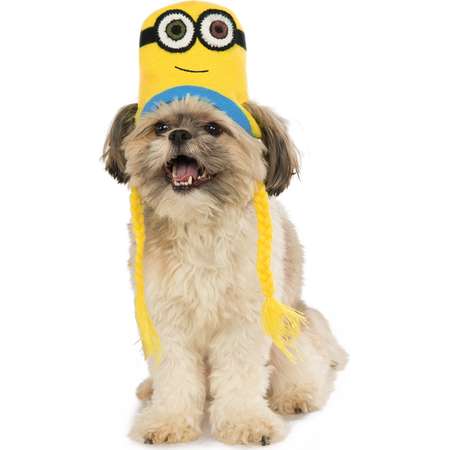 Despicable Me Pet Minion Bob Knit Dog Costume Headpiece Hat Beanie thumb