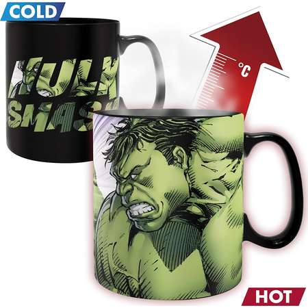 The Incredible Hulk - Thermal Ceramic Heat Change Coffee Mug / Cup (Hulk Smash) thumb
