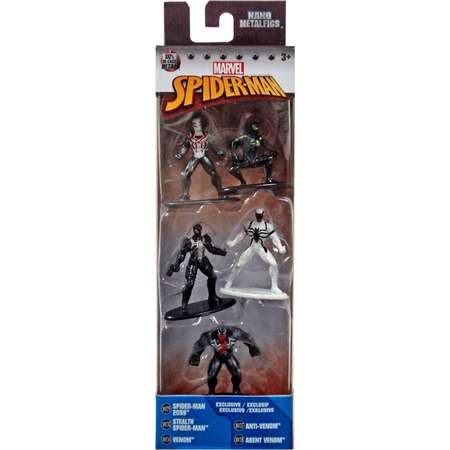 Marvel Nano Metalfigs Spider-Man 2099, Stealth Spider-Man, Venom, Anti-Venom & Agent Venom Diecast Figure 5-Pack thumb