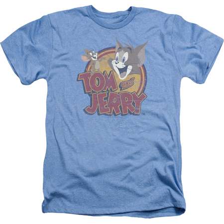Tom And Jerry Water Damaged Mens Heather Shirt thumb