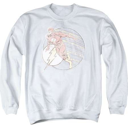 The Flash DC Comics Superhero Retro Flash Iron On Adult Crewneck Sweatshirt Tee thumb