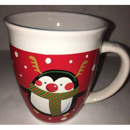 Holiday Christmas Mug 14oz Snow Penguin Coffee Tee Hot CoCo Cup Mug-SHIPS N 24HR thumb