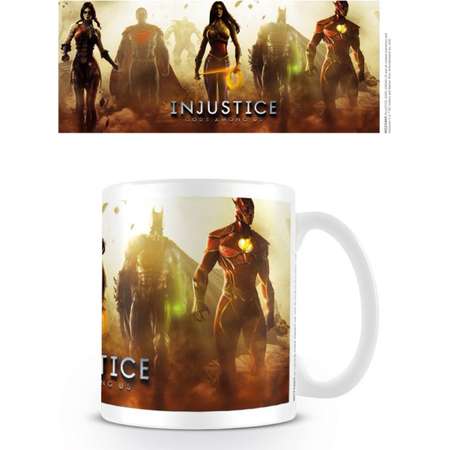 Injustice: Gods Among US - Ceramic DC Games Coffee Mug / Cup (Superheroes - Batman, SUperman, Wonder Woman & The Flash) thumb