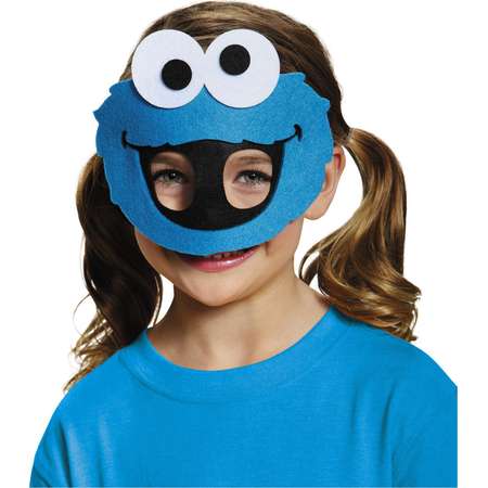 Childs Blue Cookie Monster Sesame Street Half Mask Costume Accessory thumb
