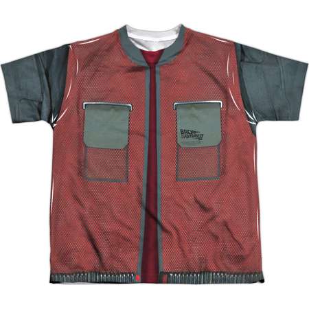 Back To The Future Men's Future Jacket Sublimation T-shirt White thumb