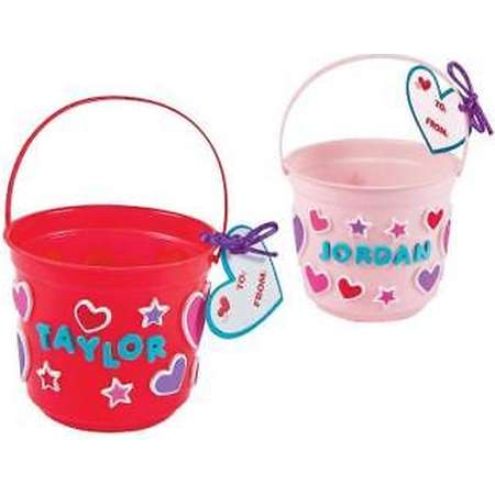 IN-13758300 Valentine Treat Bucket Craft Kit Makes 12 2PK thumb