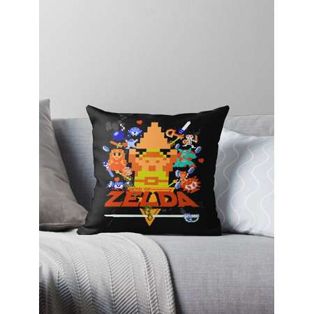 Star Wars Movie Poster Meets A Zelda Themed Epic Win! Throw Pillows thumb