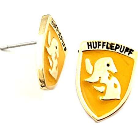 Harry Potter Post Stud Earrings Movies Books Logo Golden Snitch Gryffindor Slytherin Ravenclaw Hufflepuff Crest Theme Premium Quality Detailed Cosplay Jewelry Gift Series thumb