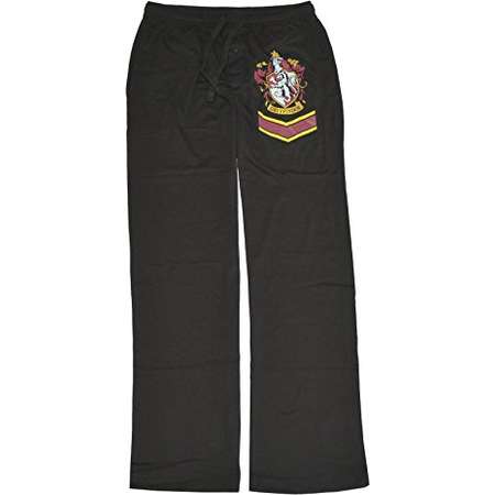 Harry Potter Gryffindor Crest Adult Black Lounge Pants (Medium) thumb