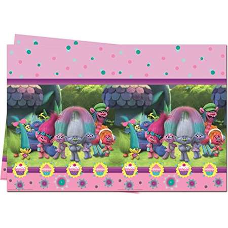 Qualatex Plastic Party Tablecover - Trolls thumb