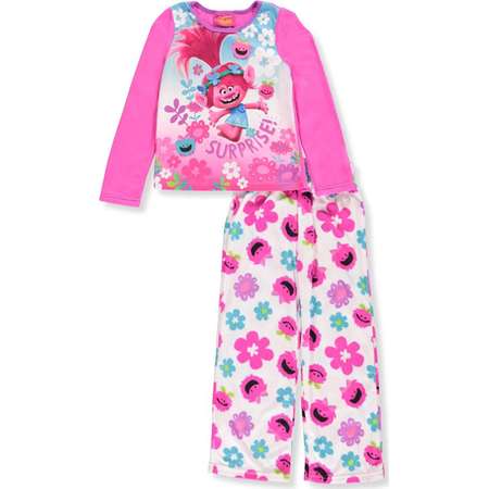 Dreamworks Trolls Movie Poppy Girls Fleece Pajamas (Little Kid/Big Kid) thumb