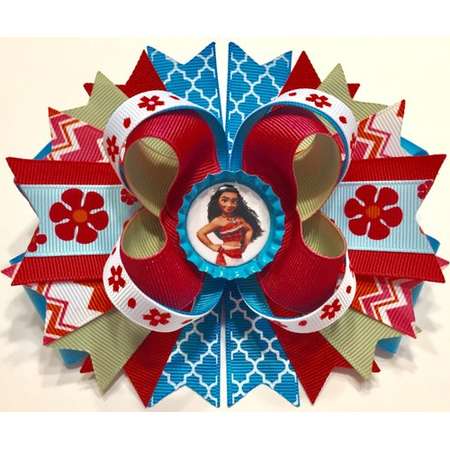 MOANA Boutique Stacked Hair Bow W5.5" x L5.0" x H2.0" thumb