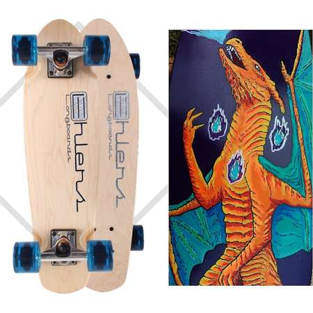 Custom Painted Pokemon Penny Board Mini Skateboard Custom Longboard COMPLETE thumb