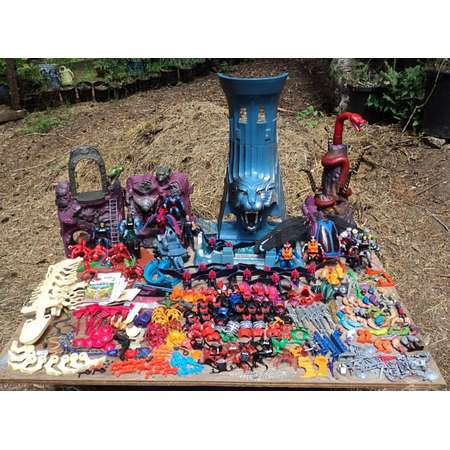 Eternia Playset lot Masters of the Universe Uncommon Rare 80s Collection Preternia Greyskull Princess of Power Skareglow She Ra MOTU thumb