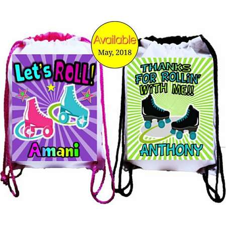 Trolls Party, 12 Personalized Party Backpacks, Trolls Themed Drawstring Backpack, Trolls Favor Bags,8"x10.5"inches FREE PERSONALIZATION thumb
