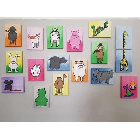 Barnyard Animals and Pets - PICK ANY 2 Animal Anus Art Inspired by Bob's Burgers thumb