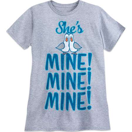 Finding Nemo Seagulls ''She's Mine, Mine, Mine'' Couples T-Shirt for Adults thumb