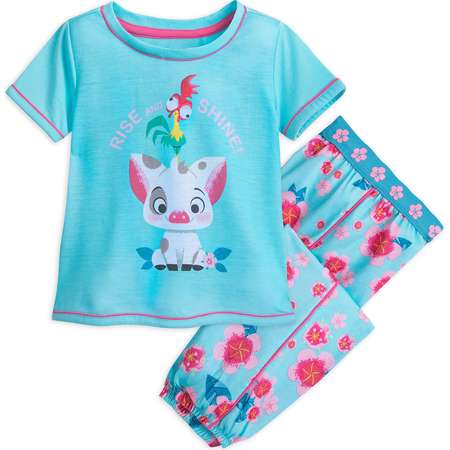 Pua and Hei Hei PJ Set for Girls - Moana thumb