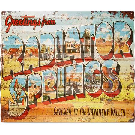 Radiator Springs Metal Sign - Cars thumb