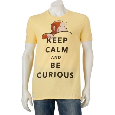 Men's Curious George Keep Calm Tee thumb