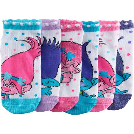 Girls 4-16 DreamWorks Trolls Poppy & Branch 6-pk. No-Show Socks thumb