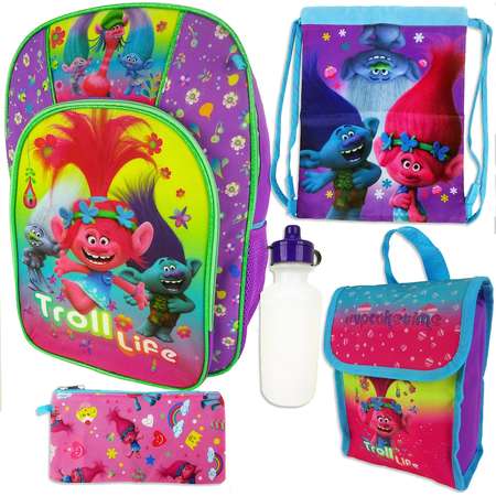DreamWorks Trolls Poppy Kids 5-pc. Backpack, Lunch Box & Accessory Set thumb