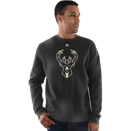 Men's Majestic Milwaukee Bucks Team Backup Fleece thumb