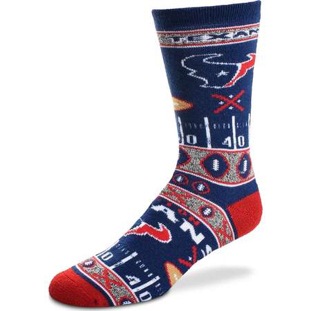 Adult For Bare Feet Houston Texans Super Fan Crew Socks thumb