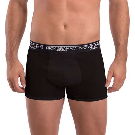 Men's Nick Graham 3-pack Modern-Fit Solid Cotton Boxer Briefs thumb