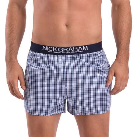Men's Nick Graham Modern-Fit Patterned Cotton Boxer Briefs thumb
