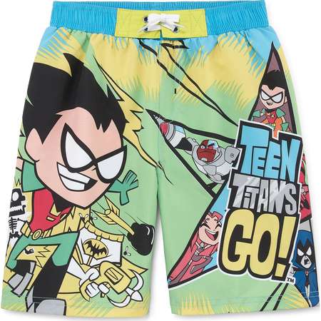 Boys Teen Titans Swim Trunks-Preschool thumb