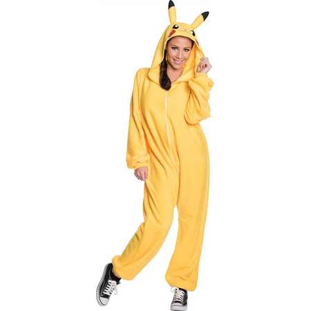 Pokemon: Pikachu Jumpsuit Adult Costume thumb