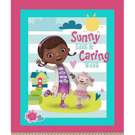Doc Mcstuffins Sunny Caring Panel Fabric thumb