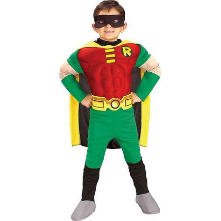 Teen Titans DC Comics Robin Muscle Chest Deluxe Toddler/Child Costume thumb
