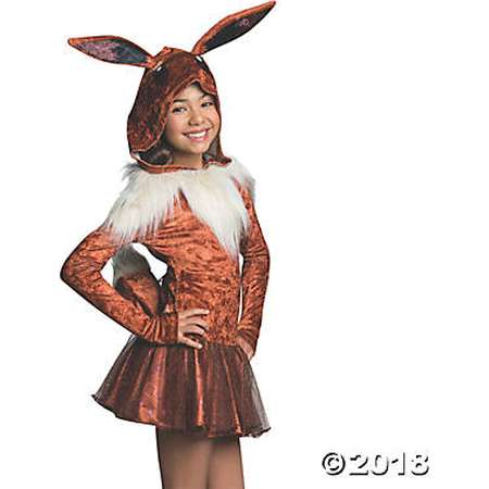 Girl's Pokemon Eevee Hoodie Dress Costume thumb