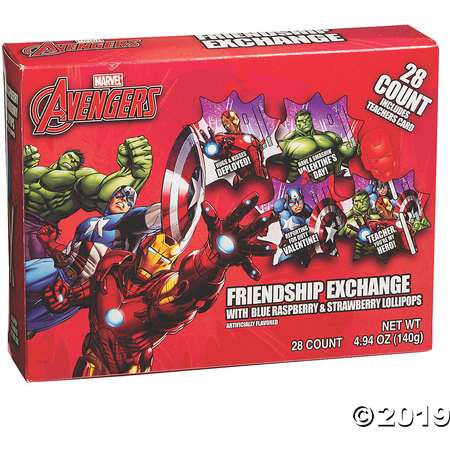 Avengers™ Lollipop Friendship Valentine Exchange thumb