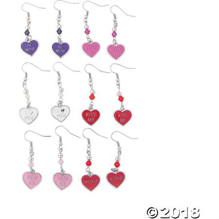 Candy Heart Charm Earring Craft Kit thumb