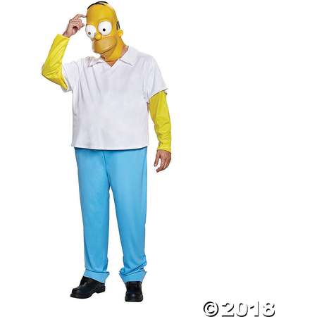 Men's Deluxe The Simpsons Homer Costume - Medium/Large thumb