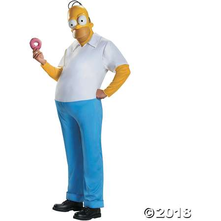 Men's Deluxe The Simpsons Homer Simpson Costume thumb