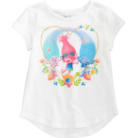 Trolls by DreamWorks Glitter-Heart T-Shirt, Toddler Girls thumb