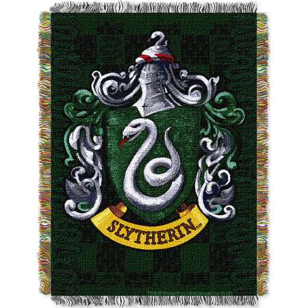 Harry Potter Slytherin Shield Triple Woven Tapestry Throw thumb